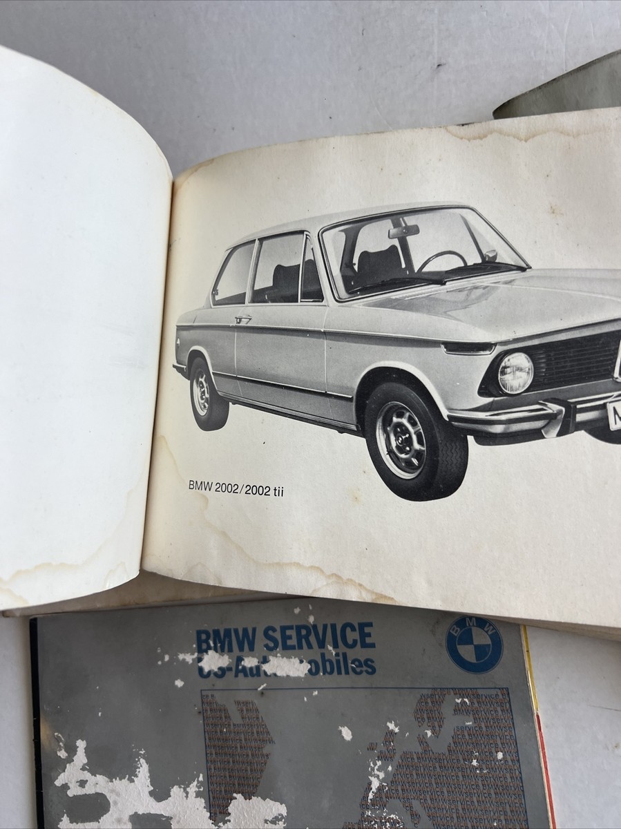 1974 BMW 2002 2002tii OEM Vintage Owners Manual Used