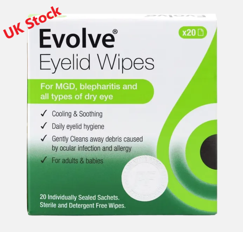 EVOLVE Eyelid Wipes x 20 x 5 - Image 4
