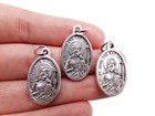 St John the Baptist Pray for Us Lot of 3 Two Sided Pendant Medals for Rosaries