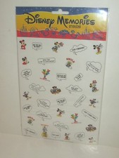 WALT DISNEY WORLD MEMORIES CHARACTER  VOICE BALLOON STICKERS FOR YOUR PHOTOS