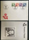 Denmark 1983 FDC Queen Margrethe II royalty women definitive post horn