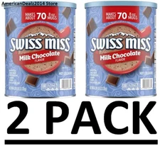 2 PACK - Swiss Miss Milk Chocolate Hot Cocoa Mix 76.5 oz (Total 153 oz) FRESH