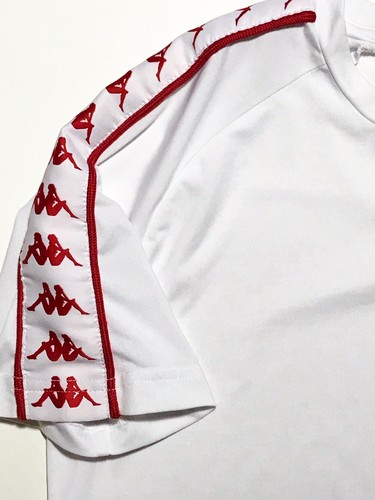 GOSHA RUBCHINSKIY X KAPPA EMBROIDERED LOGO WHITE MENS GRAPHIC T-SHIRT SIZE: S - Picture 6 of 11