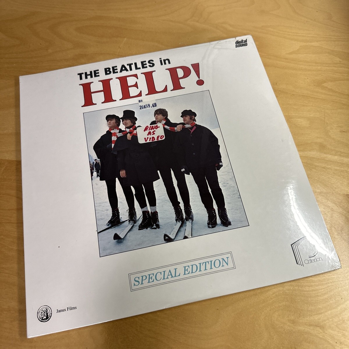 1987 The Beatles HELP Criterion Laserdisc Special CAV Edition