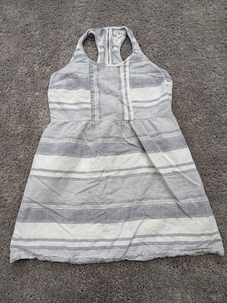 lou and grey racerback dress & Tank Womens Size 10 Sleeveless Linen Blend Zip Back Womens dresses