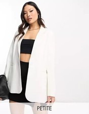 asos forever new petite white blazer tailored ivory in uk 10 formal suit