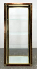 Mastercraft Brass & Glass Display Case ETAGERE 