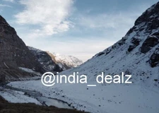 Digital Image Picture Photo Pic Sissu Valley India snow mountains clouds SIS 001
