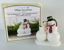 Dept 56 Christmas Village Accessories Lucky the Snowman 2023 #6011455