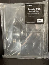 Ultra Pro Pages for PSA Graded Slabs- 4 PSA Graded Cards per Page