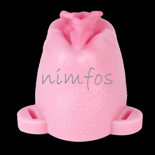 Male Chastity Cage Device Realistic Pussy Sissy Lock Rings with Wearable Belt - Picture 10 of 22