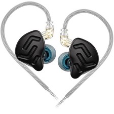 erjigo KZ ZNA in-Ear Monitors, Upgraded Dynamic Hybrid Dual Without mic Black