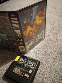 Road Rash 3 (Sega Genesis, 1995) With Box Tested Working 🔥 FAST Shipping! 