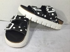 Papillio Women's Size 7 Narrow Arizona PAP Chunky White Dots Sandals Y23-770