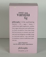 Philosophy Sweet Vanilla Fig Eau de Toilette Spray 120ml 4 fl oz New Perfume