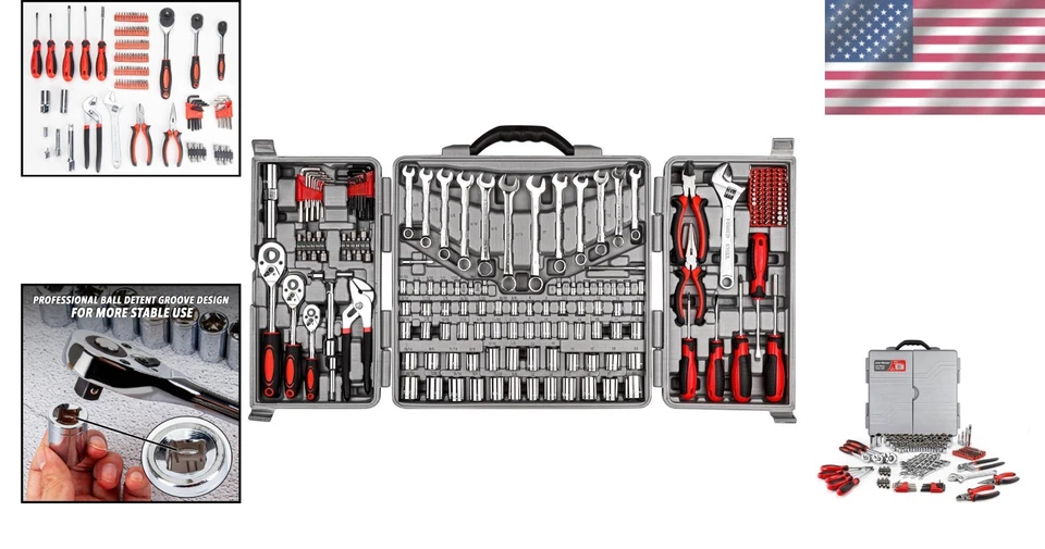 All-in-One 205 Piece Tool Kit with Ratchets and Sockets - Perfect for Repairs! - Image 2 of 4