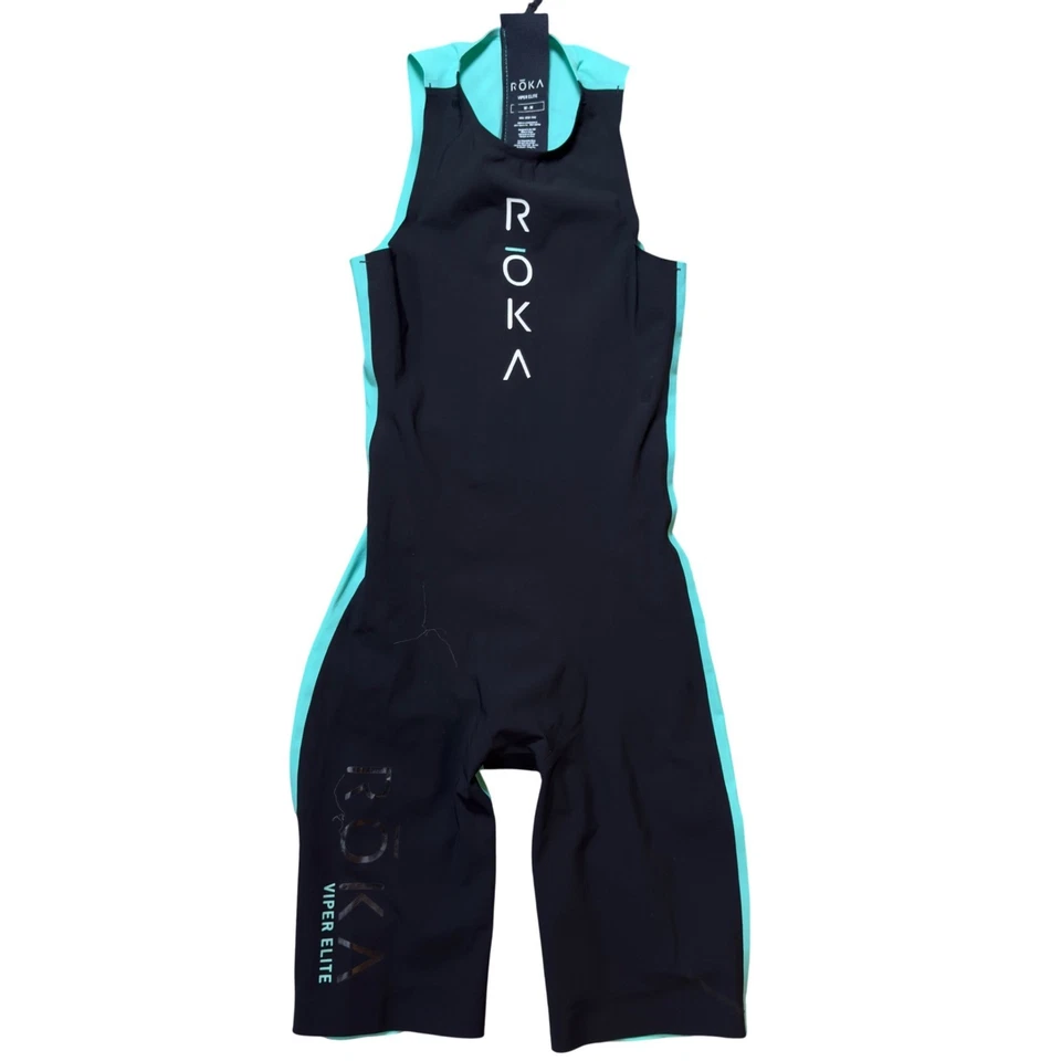 ROKA Viper Elite W-M триатлон велоспорт триатлон костюм Aqua новом черный - Изображение 3 из 4