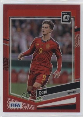 2023-24 Panini Donruss FIFA Optic Red Prizm 24/299 Gavi #55 b6y