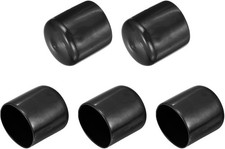 5pcs Rubber End Caps 1 1/2" 38mm ID Vinyl PVC Round Tube Bolt Cap Cover Screw T