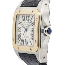 Cartier Santos 100 2656 W20072X7 Stainless Steel Automatic Men's Watch 38mm 3