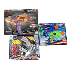 Dart Blaster Bundle Lot of 3 Boxed Sets Unused Blasters Darts and Eyewear