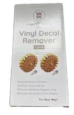 Whizzy Wheel 4” Sticker Remover Kit 2 Pack, Soft Rubber Decal Eraser Wheel Tool