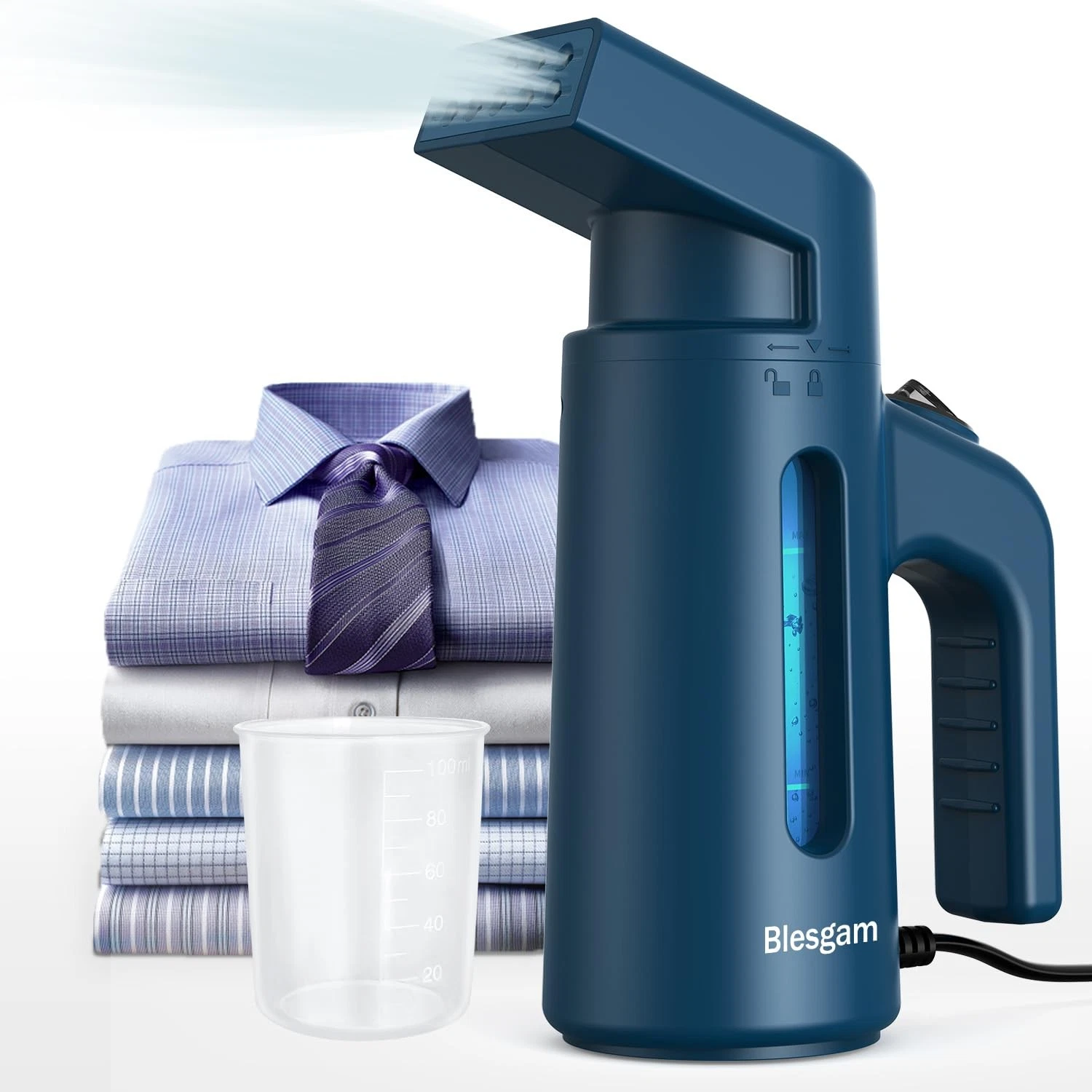 Steamer for Clothes 700W, Double Row Steam Clothes Steamer, 180ML Large Capac...