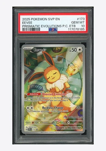 Pokemon PSA 10 Eevee Promo 2025 #173 SVP Pokemon Center ETB English