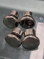 Chrome Chair Leg 5/8 Ferrule Glides Set Of 4