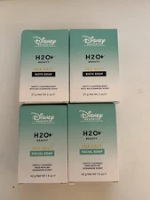 Disney Resorts H2O Plus Sea Salt 2 Facial Soap And 2 Bath Soap **New”