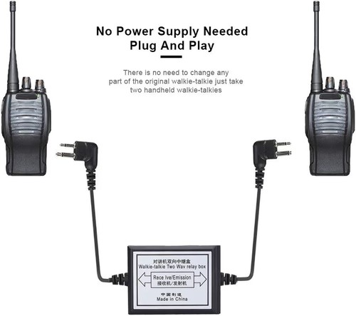 Walkie Talkie Two Way Relay Box Plug And Play Baofeng UV-5R Retevis H777 Radio - Afbeelding 2 van 4