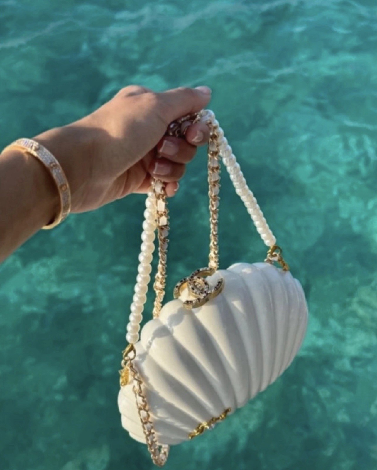 Borsa Chanel BIANCA Conchiglia Perla RARISSIMA NUOVA ❤️