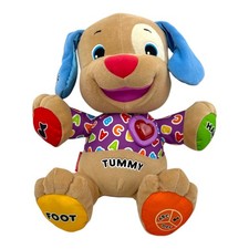 Fisher-Price Kids Toy Plush Stuffed Animal Laugh Learn Love to Play Puppy