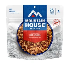 Mountain House Lasagna w/Meat Sauce, Freeze-Dried Backpacking Food, 2 Serving