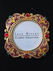Joan Rivers Multicolor Crystals Purple Enamel Gold Decorative Picture Frame 3x3" — photo 1