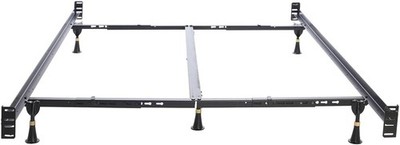 Hollywood Bed Frames Bed Frame with Headboard/Footboard Attachment/6 Legs and Ad