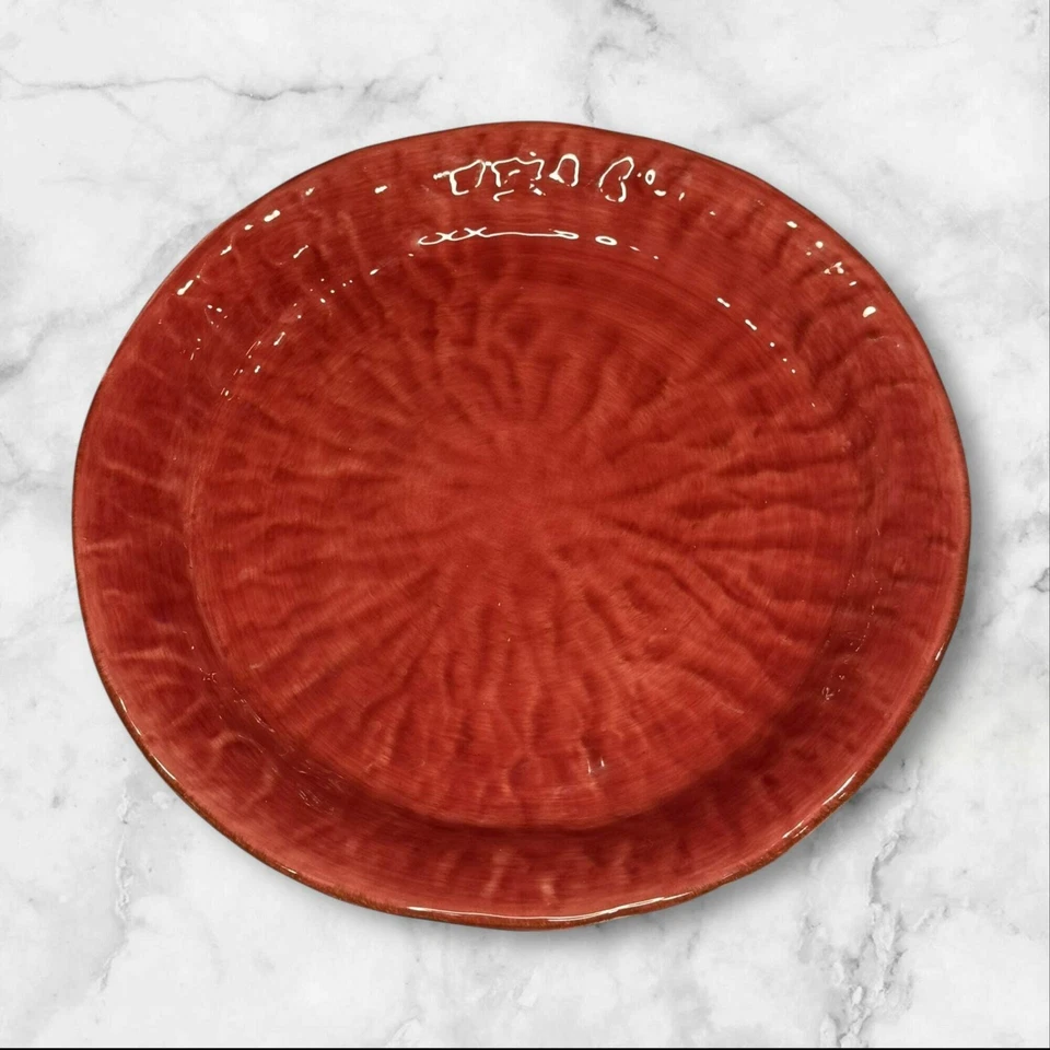 Gisella Handmade Italy Terracotta Dinner Plates | Set of 4 | Great Condition - Image 3 of 4