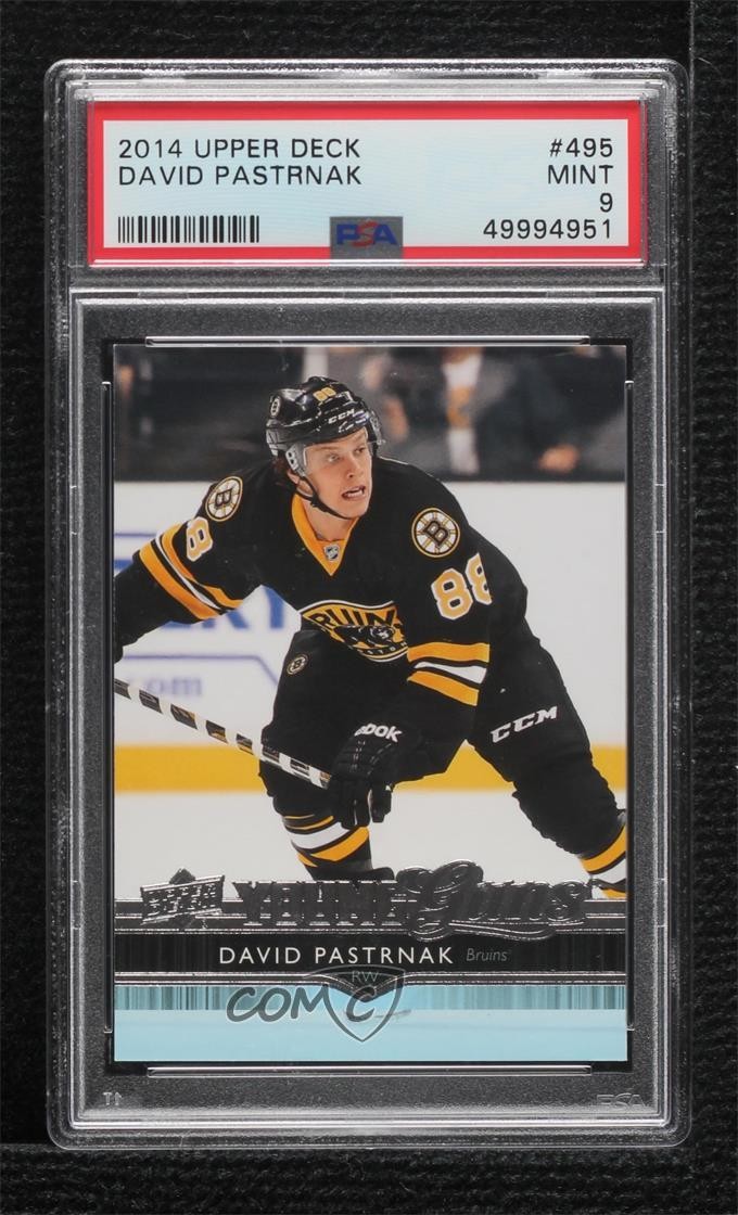 2014-15 Upper Deck Young Guns David Pastrnak #495 PSA 9 MINT 0c3