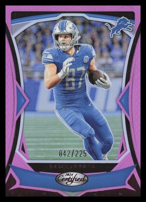 2024 Panini Certified Mirror Pink /225 #87 Sam LaPorta Detroit Lions