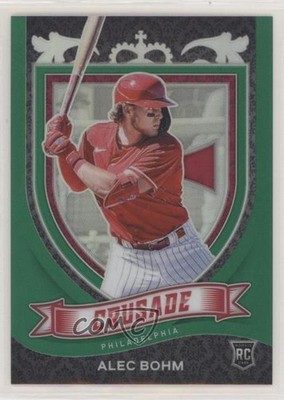 2021 Panini Chronicles Crusade Green Prizm 35/75 Alec Bohm #23 Rookie RC 2t9