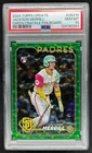 2024 Topps Update Jackson Merrill RC Green Crackle Foilboard #221/499 PSA 10
