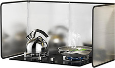 4 Sided Splatter Guard,Foldable Stainless Steel Oil Splatter Screens for Frying,