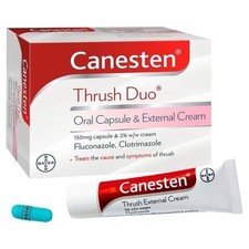 Canesten Thrush Duo 150mg - Oral Capsule (Tablet) & Cream w/w
