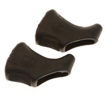 Campagnolo Nuovo Record Super Rec Brake Hoods Shield Logo Black NOS OG Campag 
