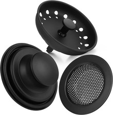 Kitchen Sink Drain Strainer 3 Pack Stainless Steel Sink Stopper, Anti-Clogging K