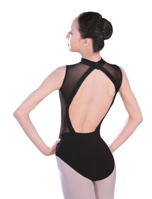 Black Turtleneck Leotards for Women Ballet, Dance, Gymnastics, Aerial Yoga