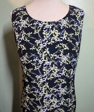 Y2K Whimsigoth Black Floral Maxi Dress Sz 14 Botanical Cottagecore Fairy Grunge