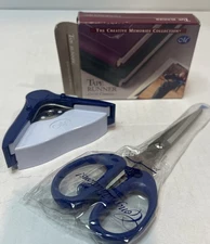 Creative Memories Lot  Scissors Tape. Corner rounder. Tape is open. Scrapbook