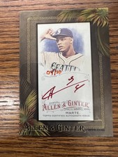 2016 Topps Allen & Ginter Ketel Marte Framed Mini Autographs Red Ink #/10
