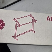 Vintage Needle Point Tapestry Frame adjustable scroll 28" Frank A Edmunds  Co